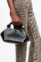 Ganni Mini Crocodile Bou Bag in Black