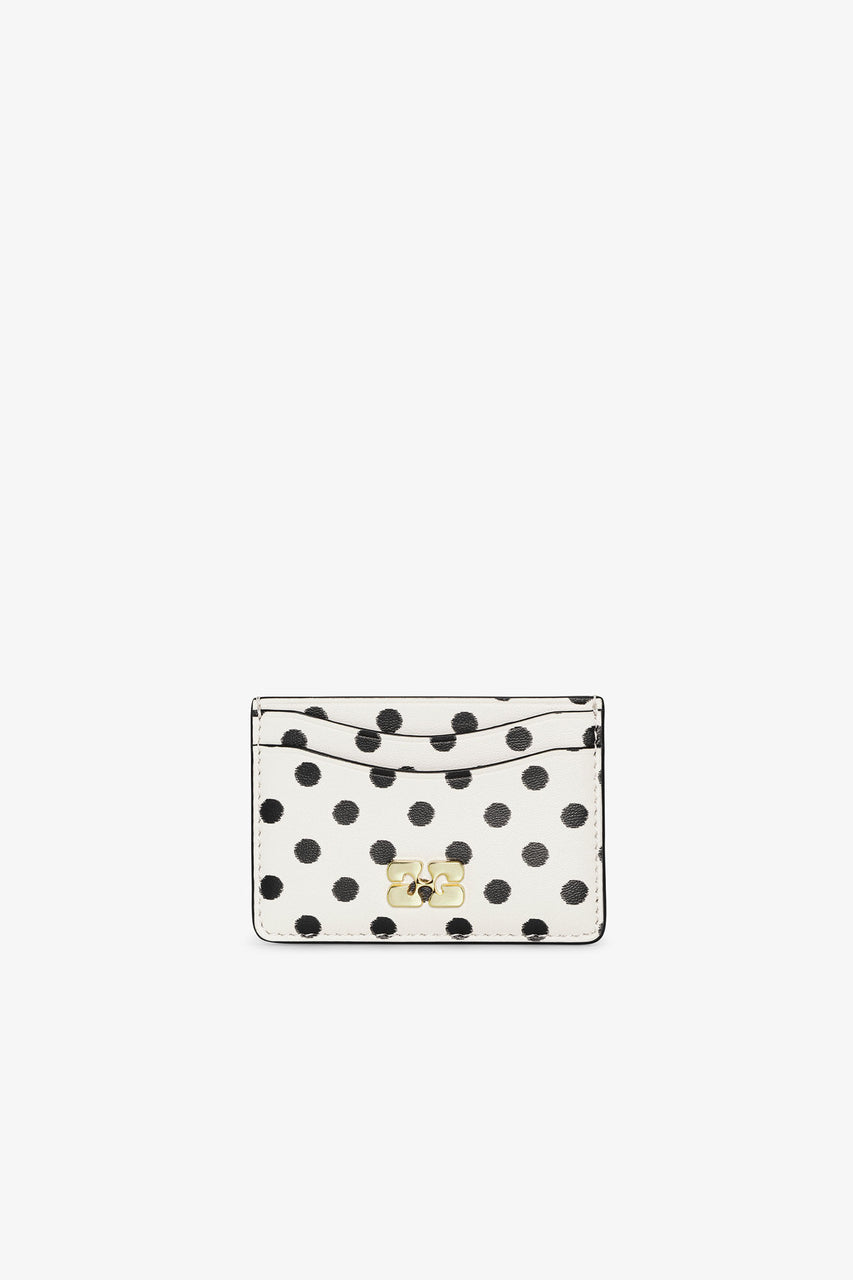 Ganni Polka-Dot Bou Card Holder