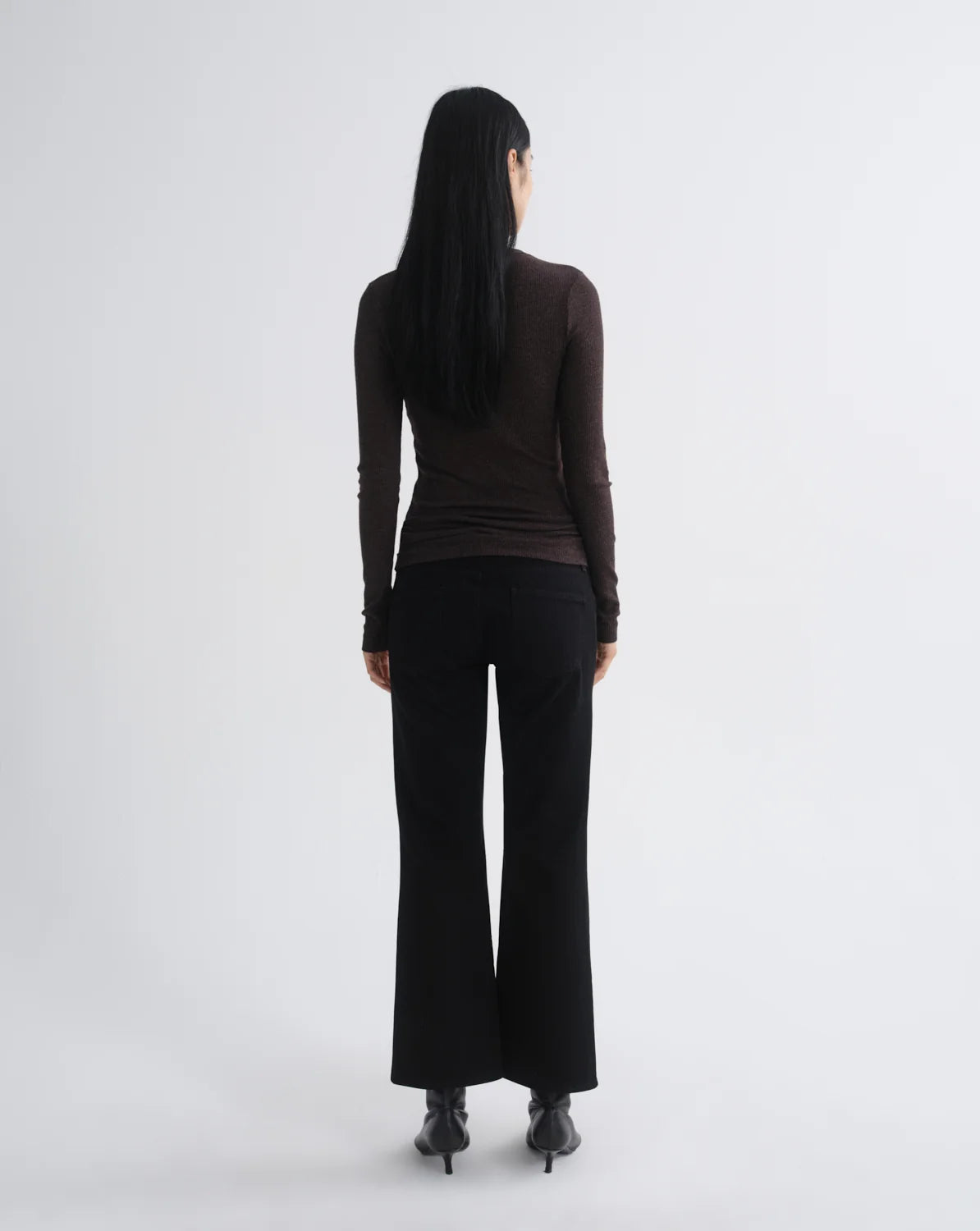 Agolde Delphi Slim Tee - Ganache