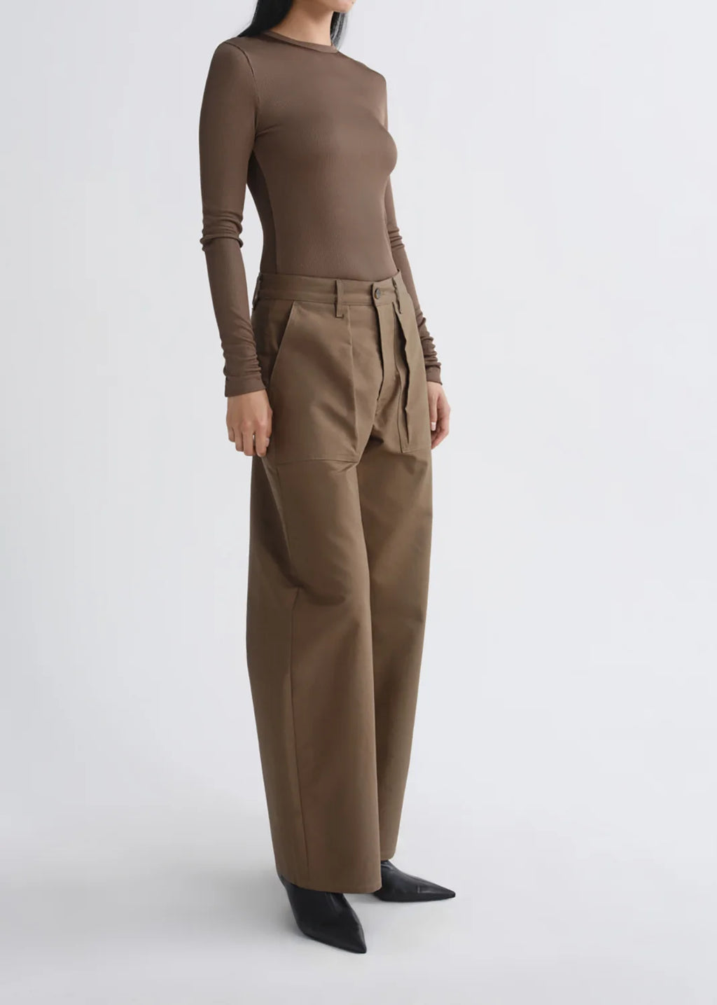 Agolde Delphi Slim Tee -  Brunel