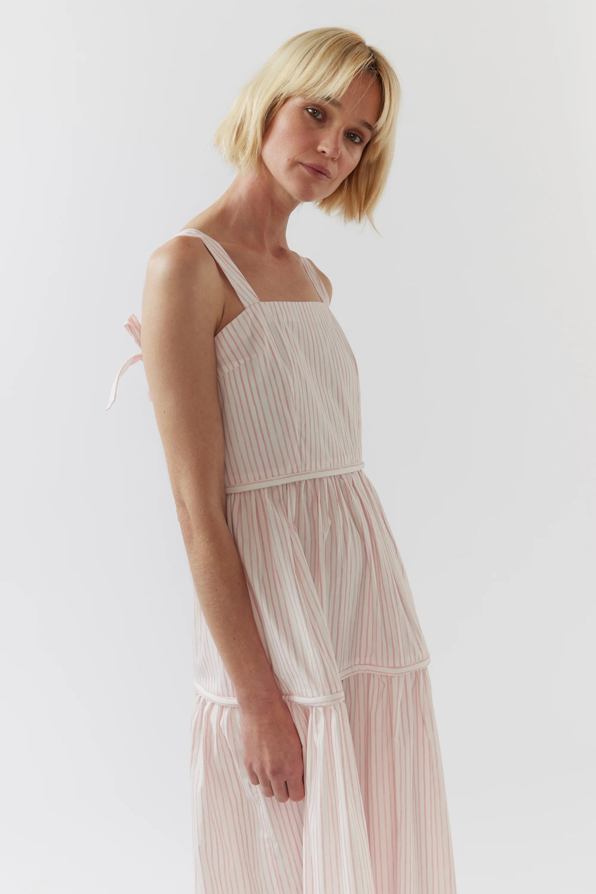 Foemina Annie Dress - Pink Lemonade Stripe