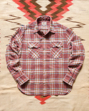 Wythe Washed Flannel Pearlsnap Shirt - Autumn Rust
