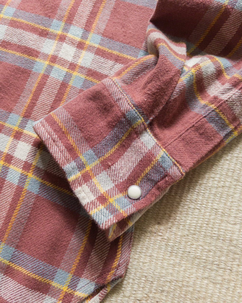 Wythe Washed Flannel Pearlsnap Shirt - Autumn Rust