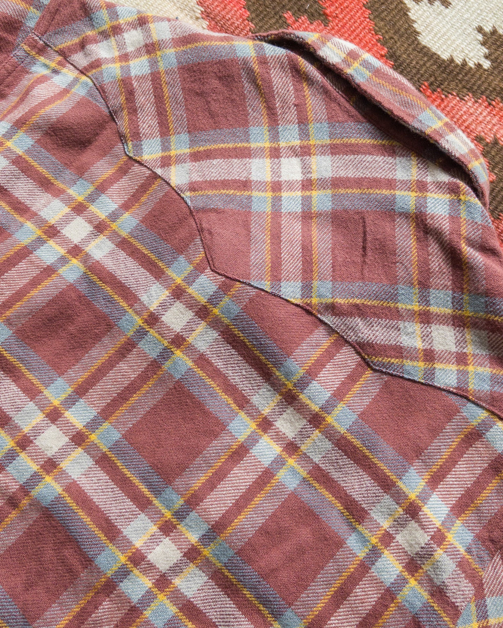 Wythe Washed Flannel Pearlsnap Shirt - Autumn Rust
