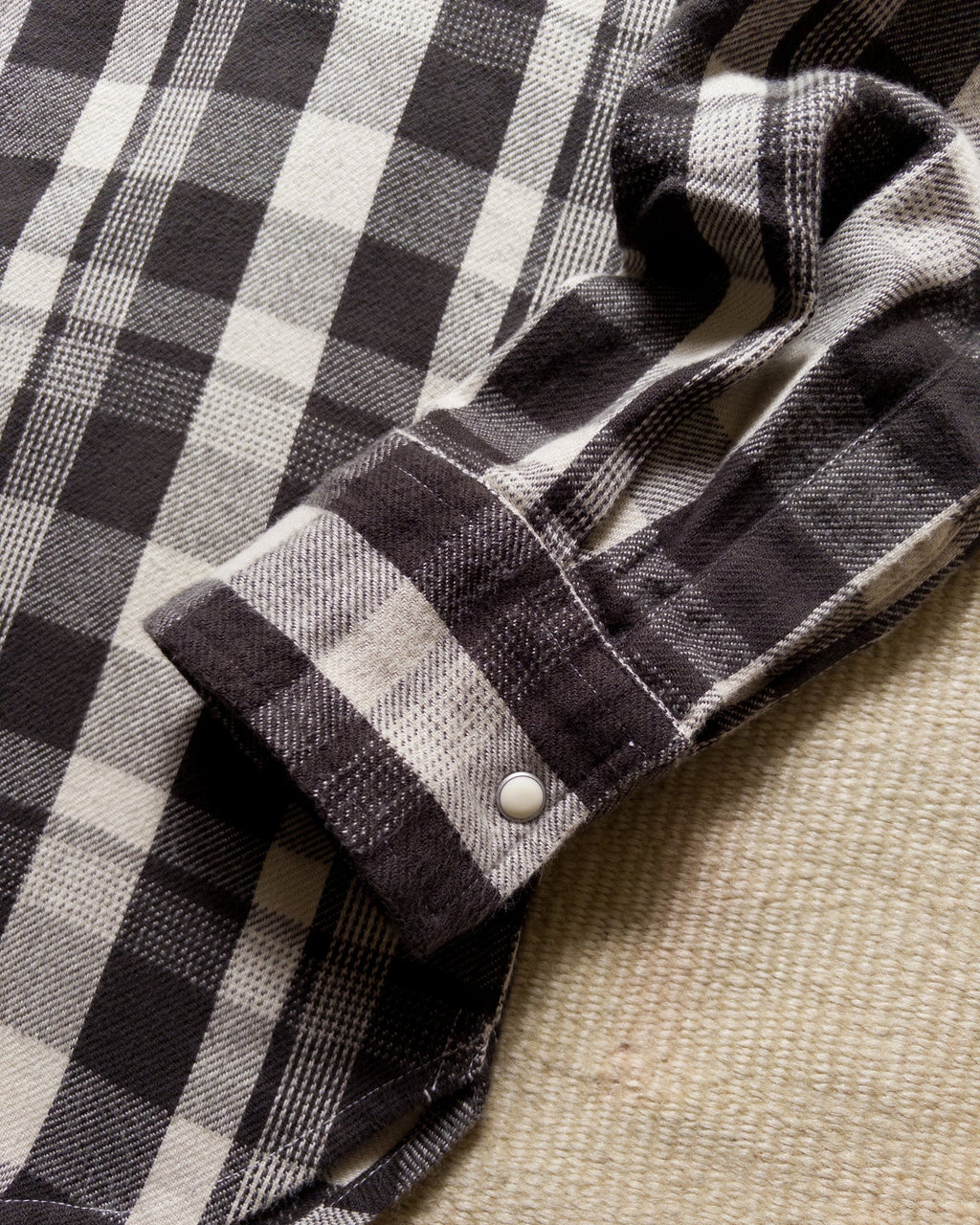 Wythe Washed Flannel Pearlsnap Shirt - Night Pitch