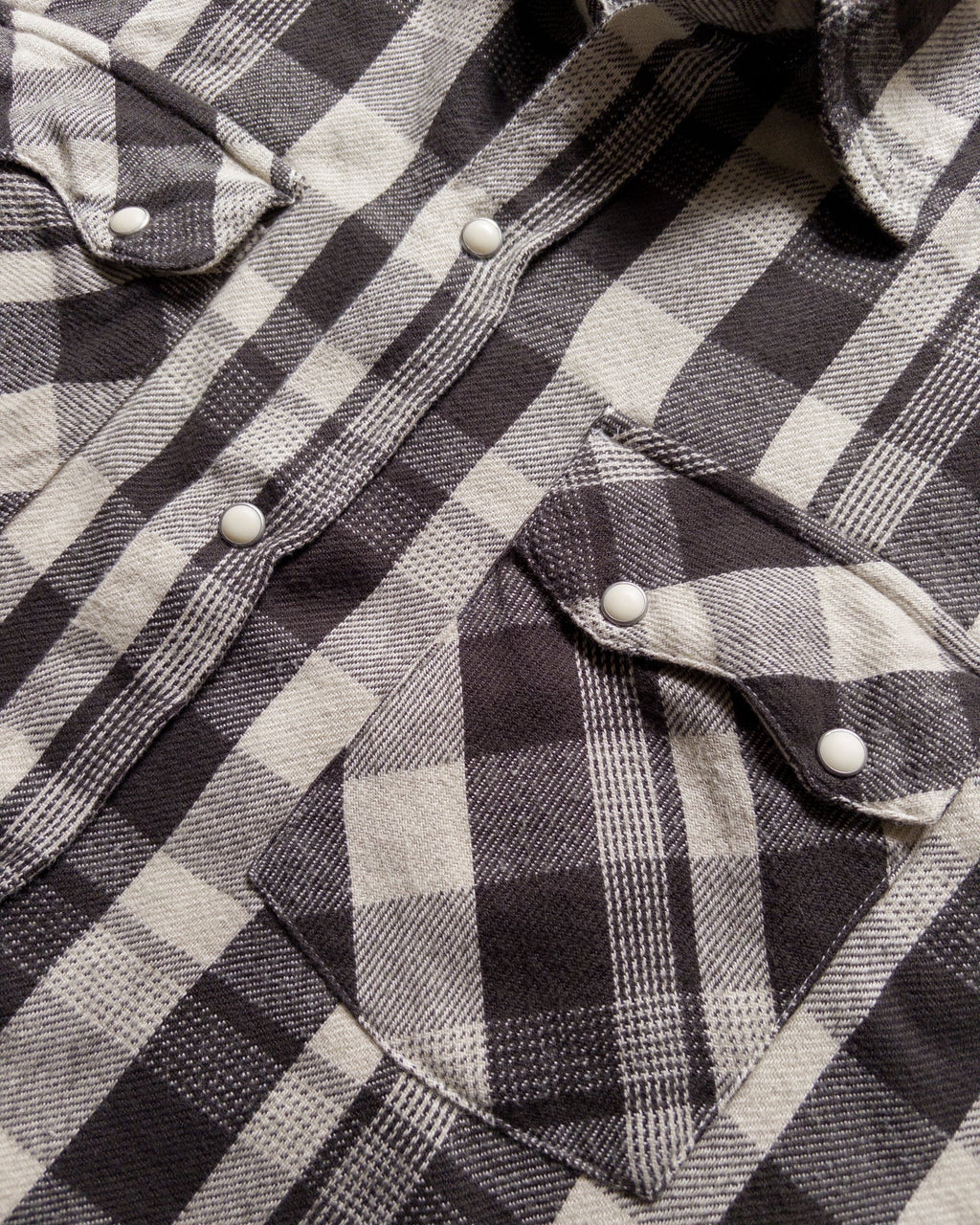 Wythe Washed Flannel Pearlsnap Shirt - Night Pitch