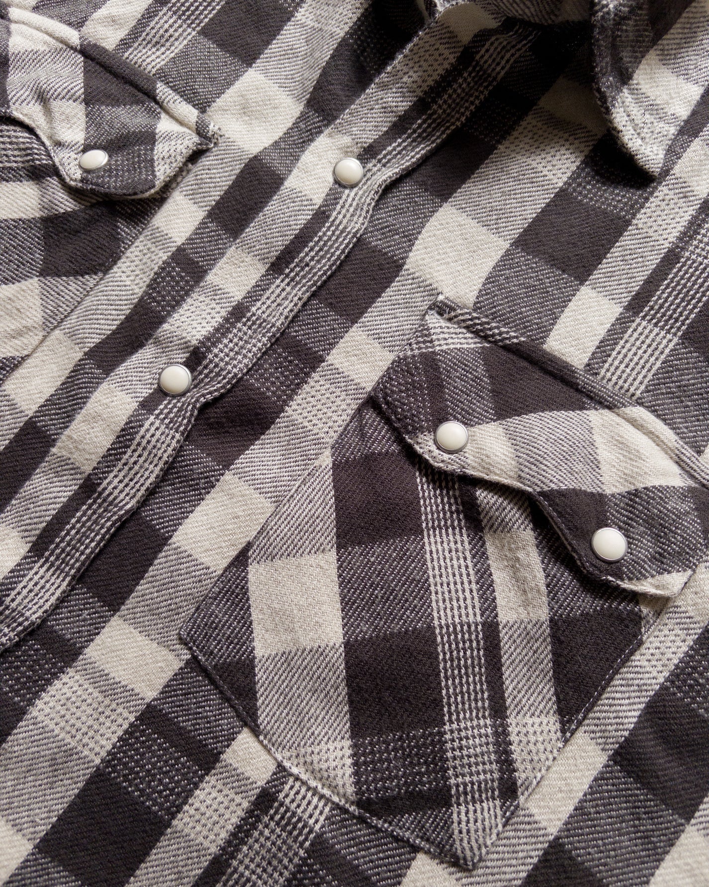 Wythe Washed Flannel Pearlsnap Shirt - Night Pitch