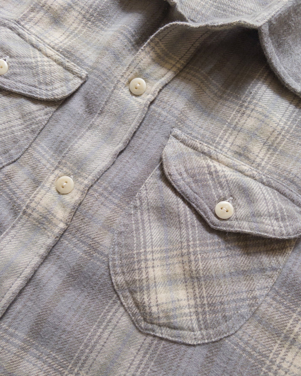 Wythe Washed Flannel Workshirt - Late Frost