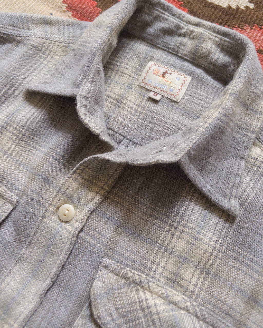 Wythe Washed Flannel Workshirt - Late Frost