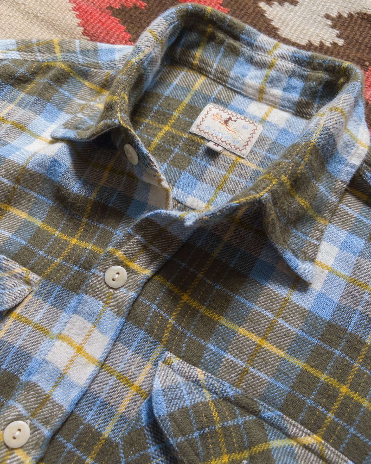 Wythe Washed Flannel Workshirt - Gold Ravine