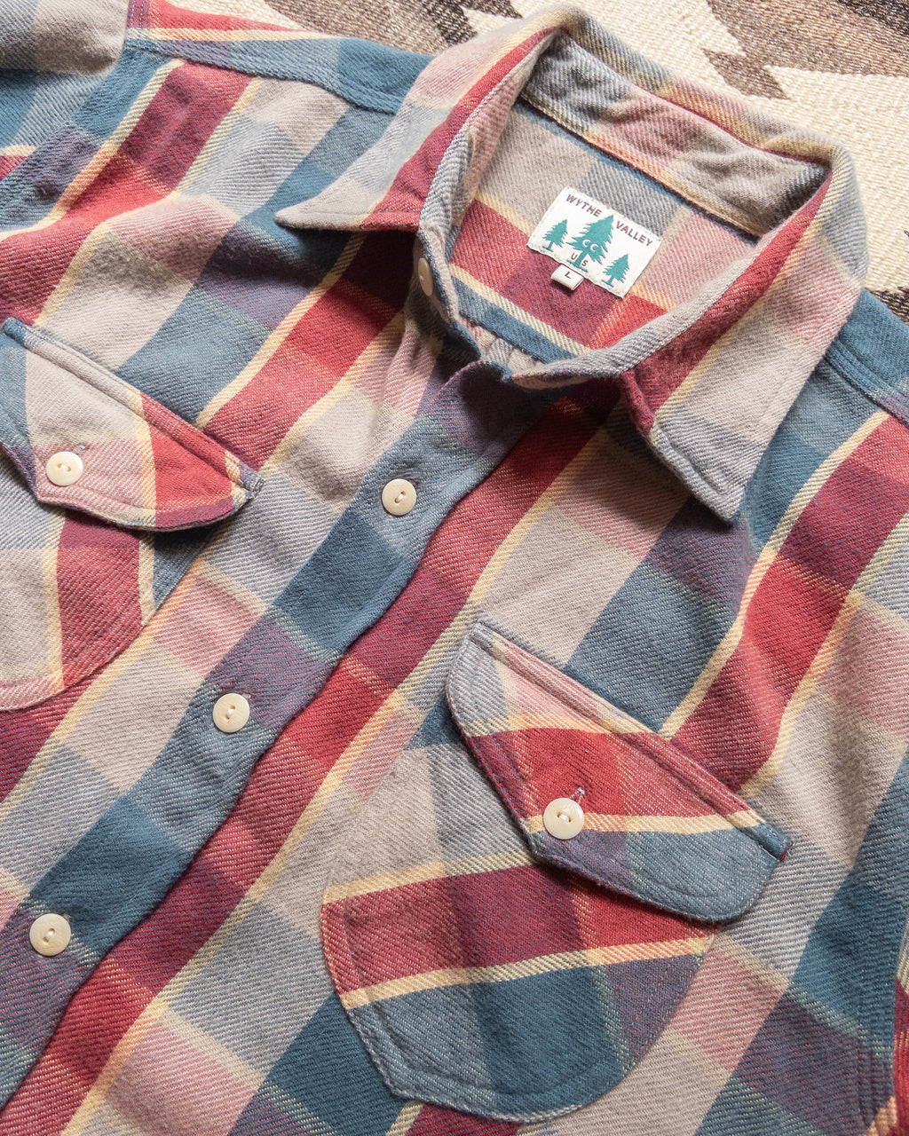 Wythe Washed Flannel Workshirt  - Conservation Plaid