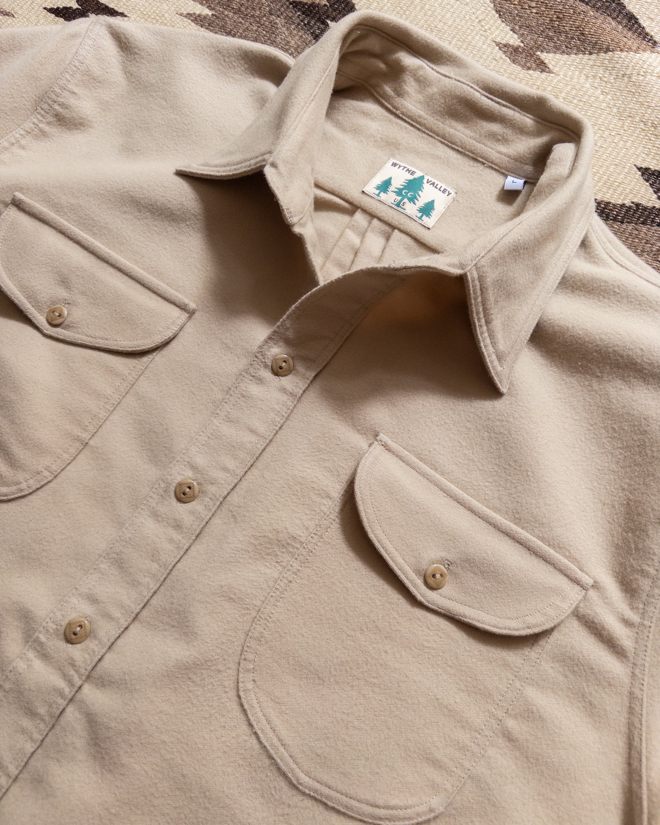 Wythe Moleskin Officer's Shirt - Palomino – Quattro Tizi