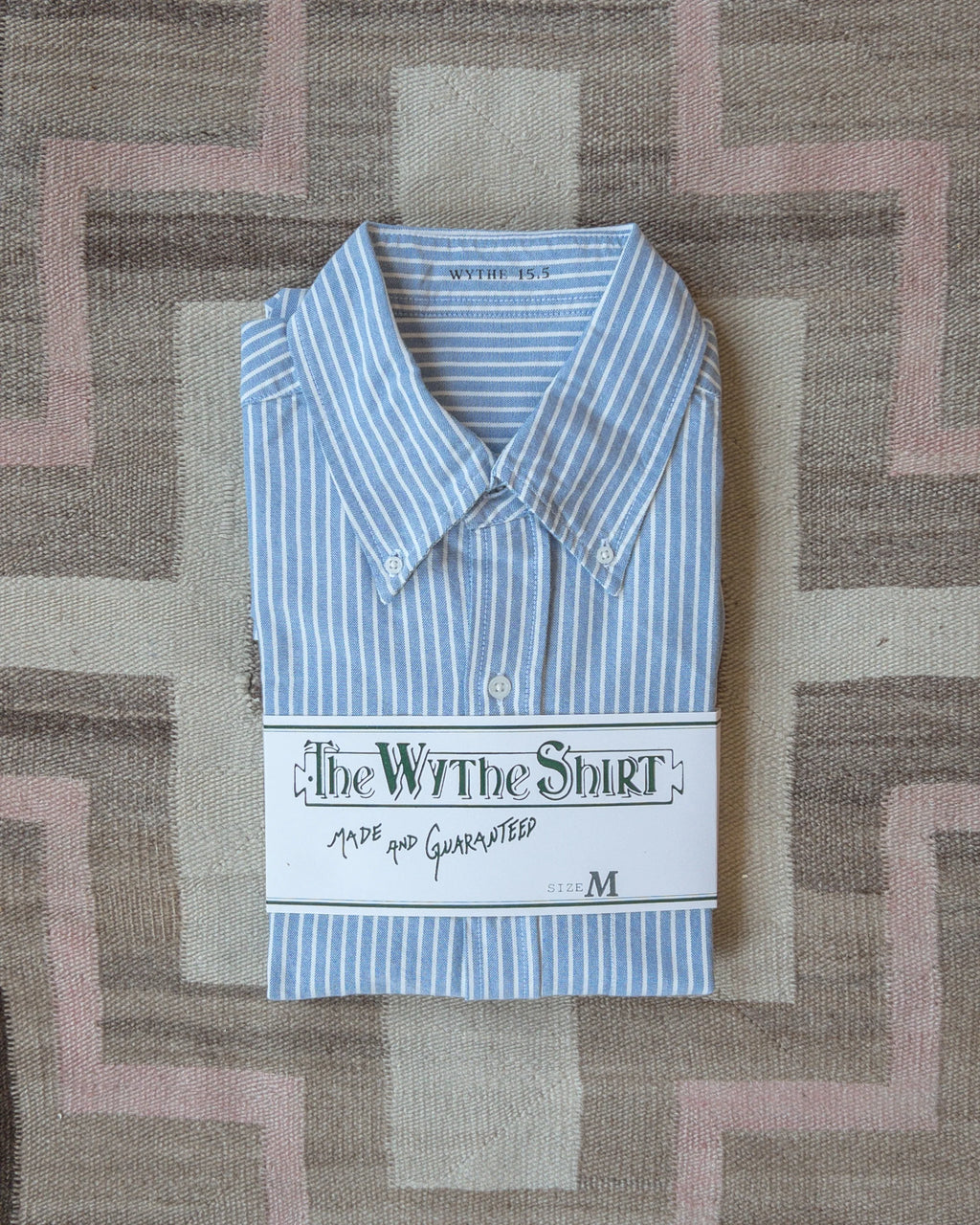 Wythe Oxford Cloth Button Down - Blue and White Stripe