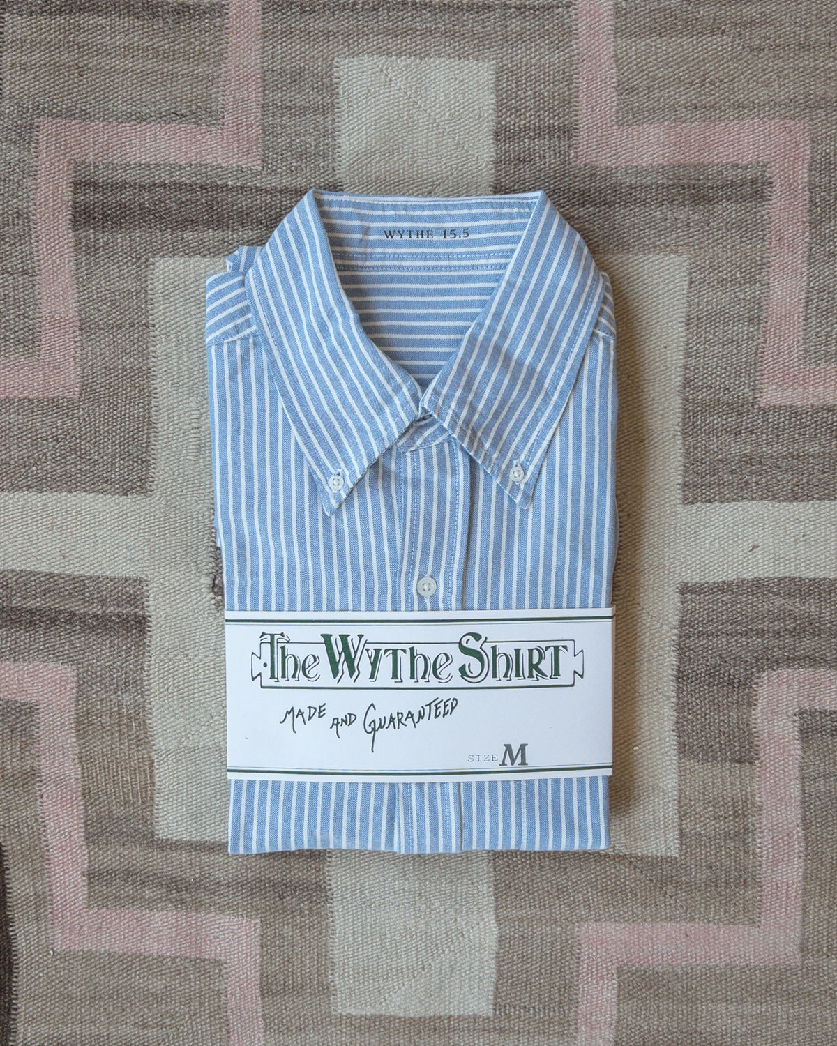 Wythe Oxford Cloth Button Down - Blue and White Stripe