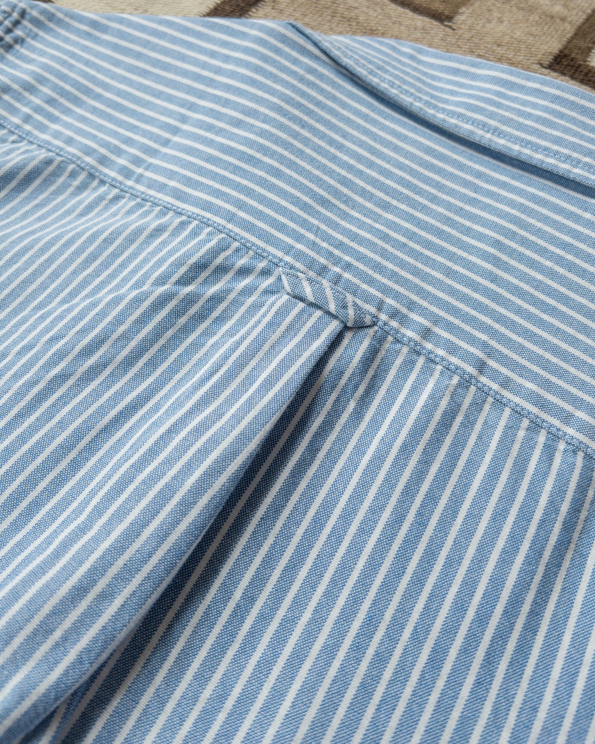 Wythe Oxford Cloth Button Down - Blue and White Stripe