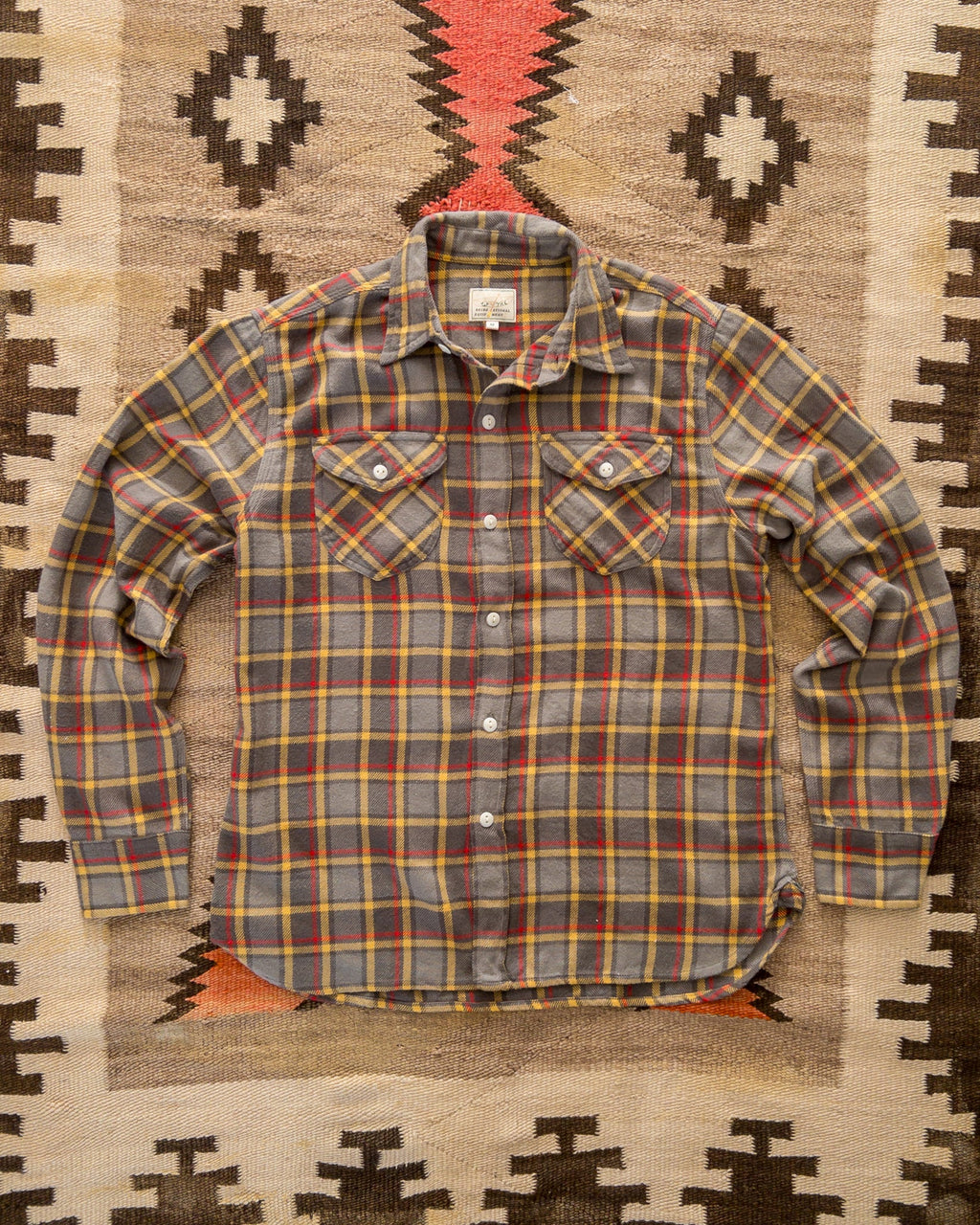 Wythe Washed Flannel Workshirt - Dusk Plaid