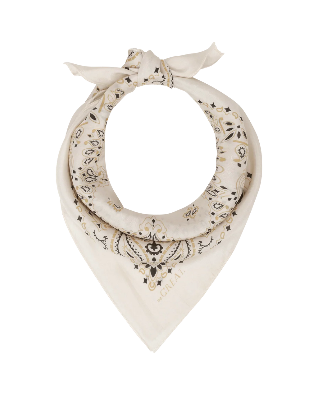 The Great The Silk Bandana  - Cream