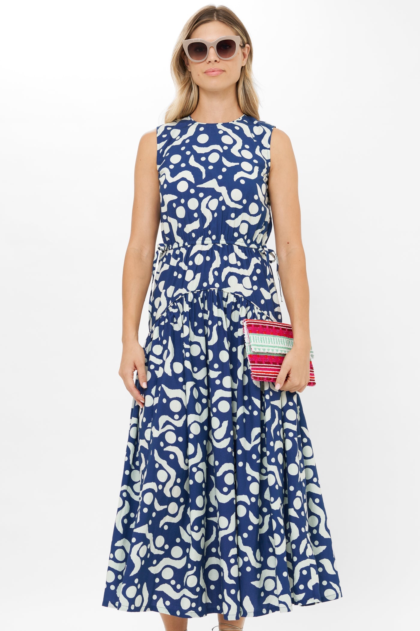 Oliphant Piped Maxi Dress - Acadia Navy