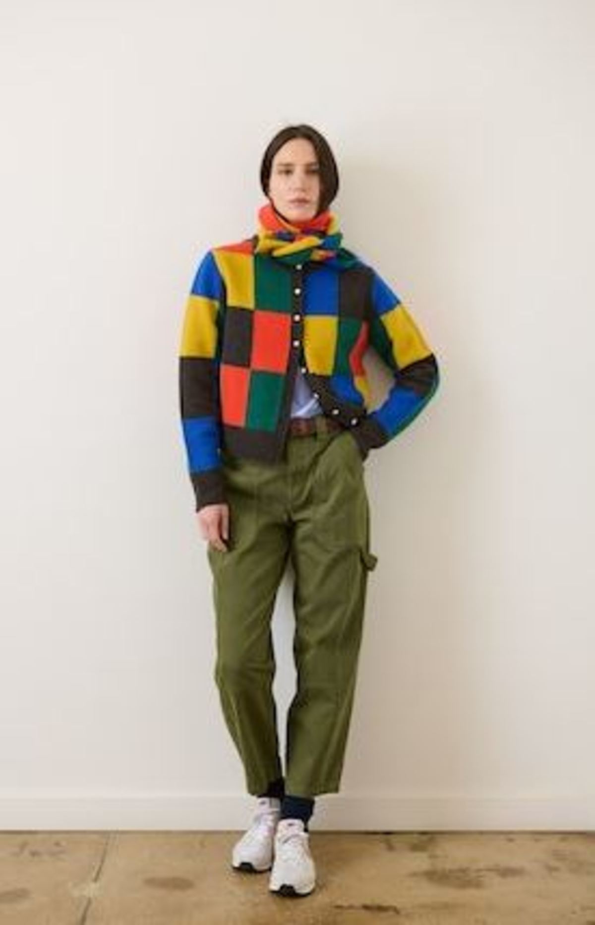 Alex Mill Evie Cardigan In Colorblock