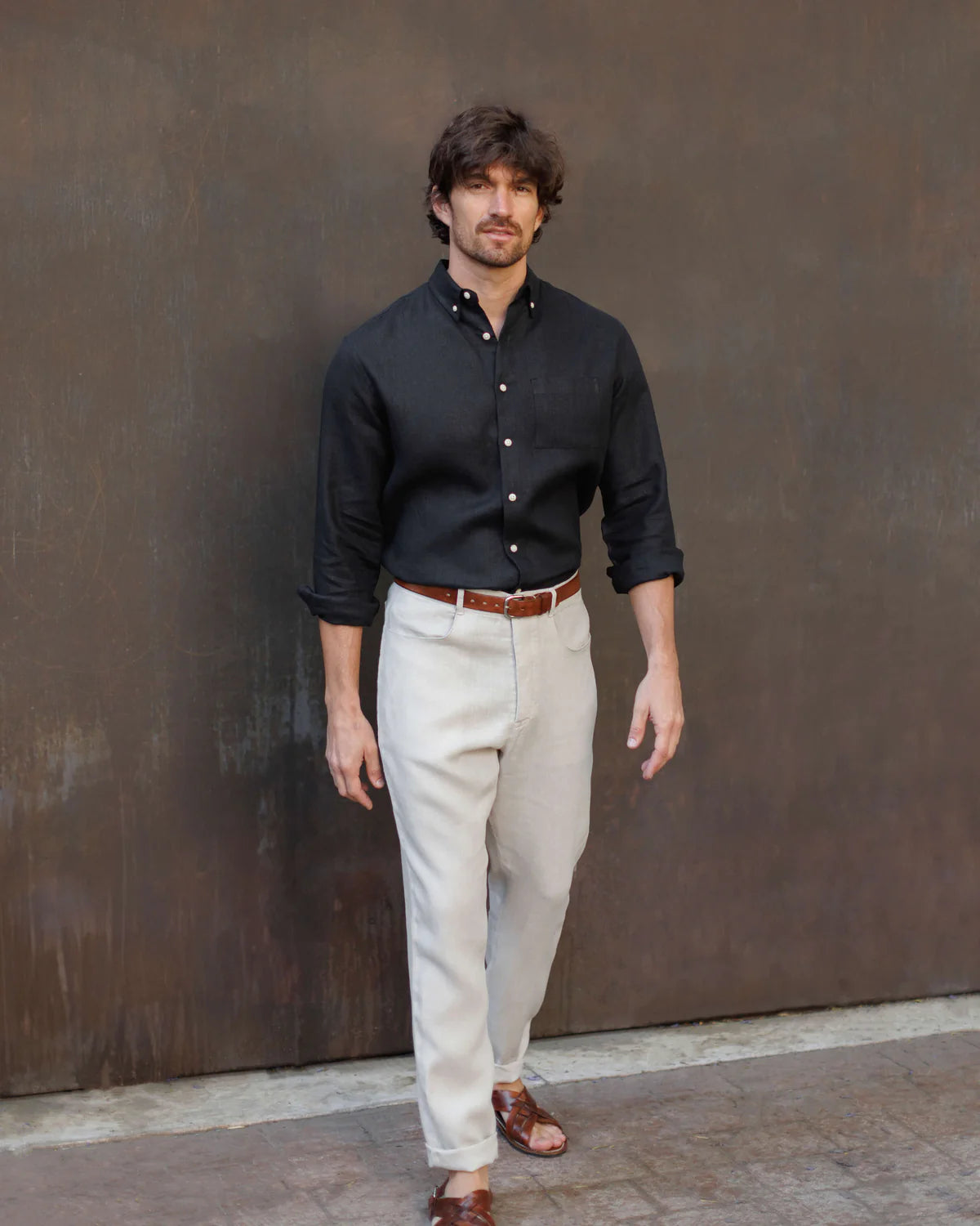 Alex Crane Cham Pants  - Bone