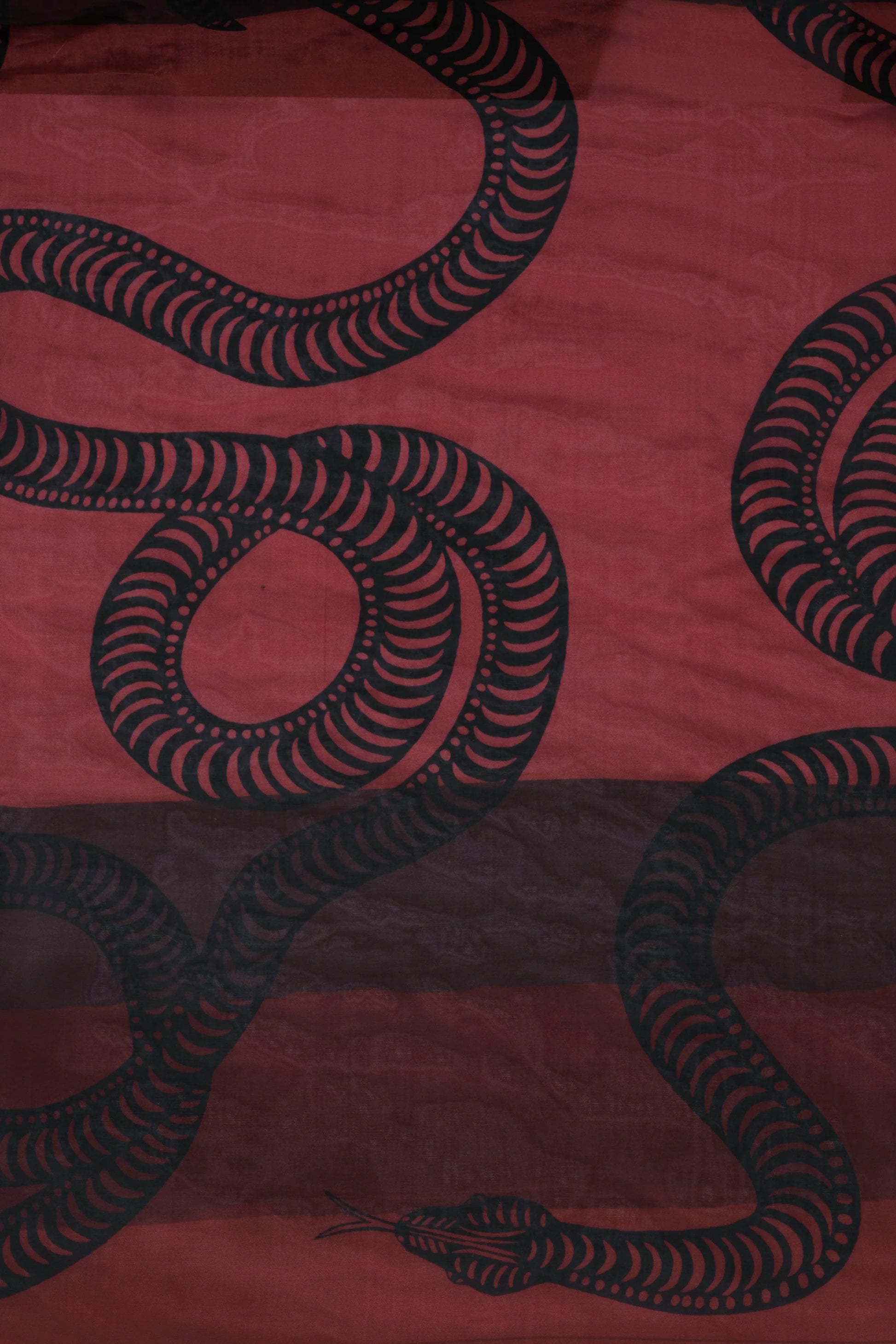 Natalie Martin Jasmine Dress - Ament Snake Oxblood
