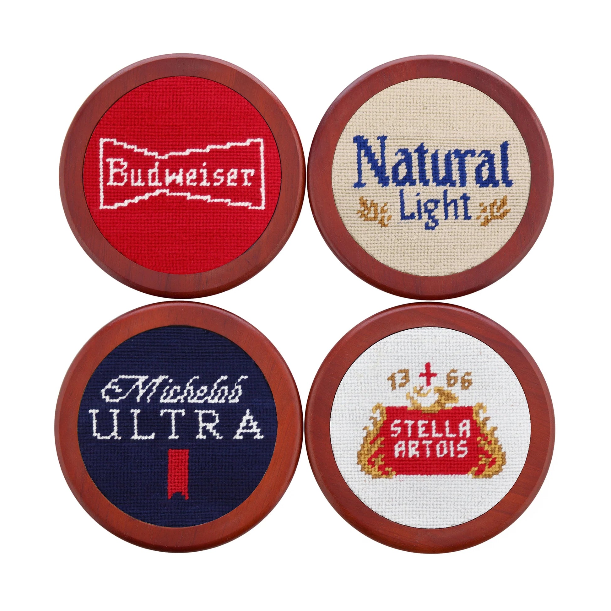 Smathers & Branson Anheuser Busch Beer Labels Coasters