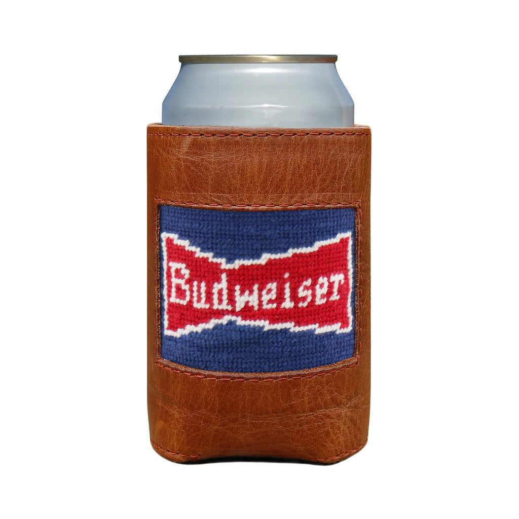 Smathers & Branson Budweiser Vintage Bowtie Can Cooler in Classic Navy