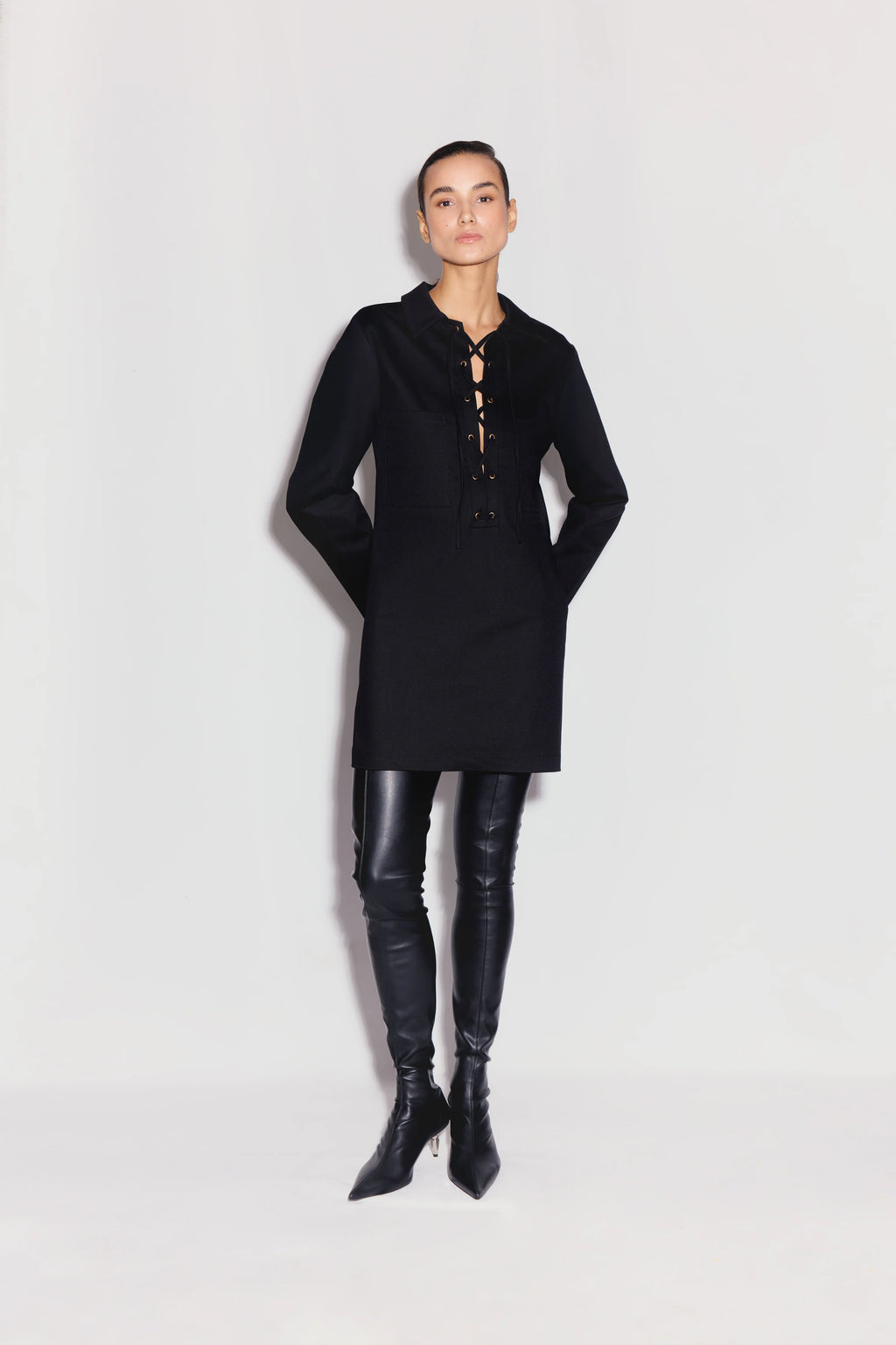 ANIM Xira Mini Dress - Black