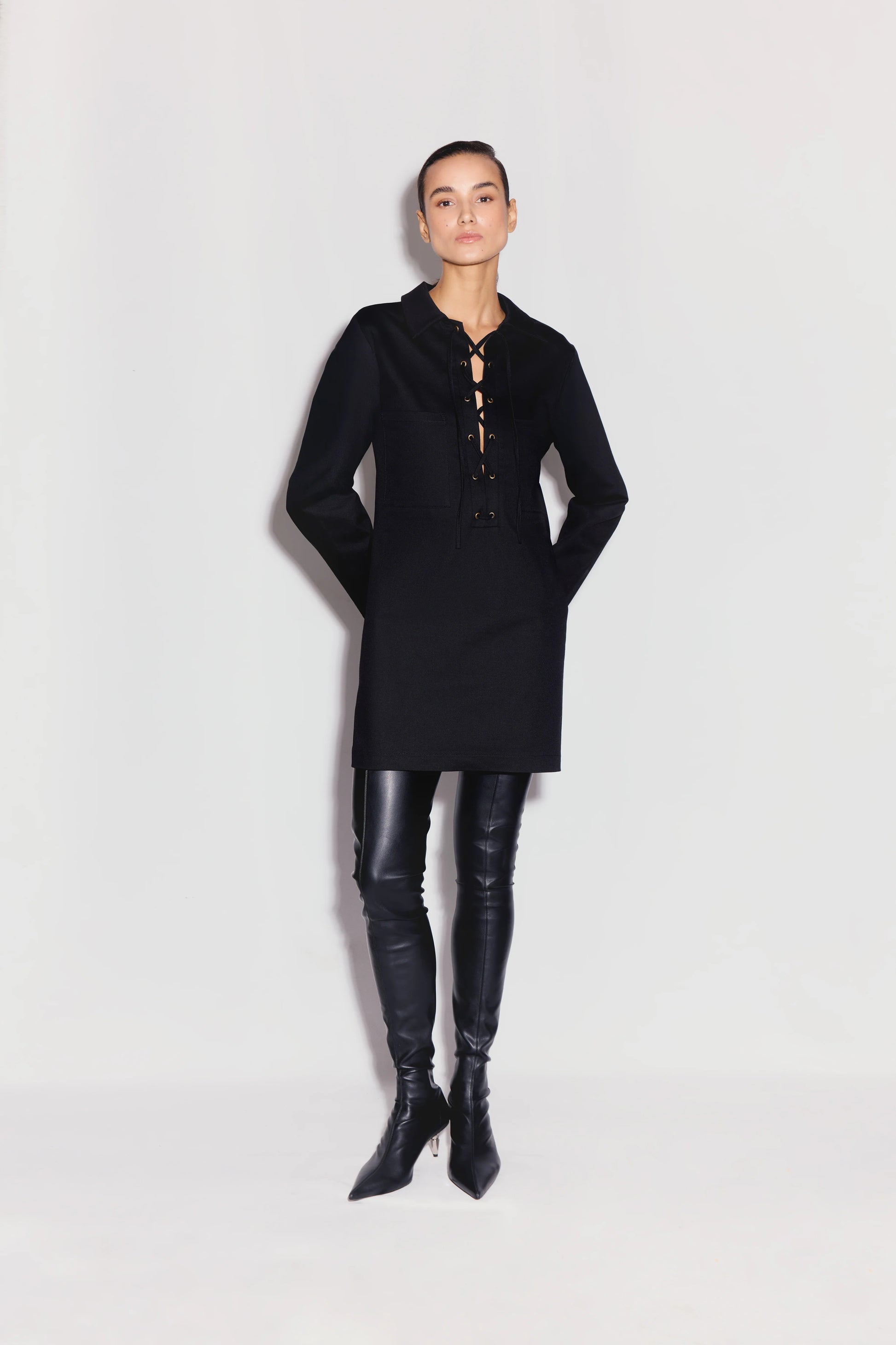 ANIM Xira Mini Dress - Black