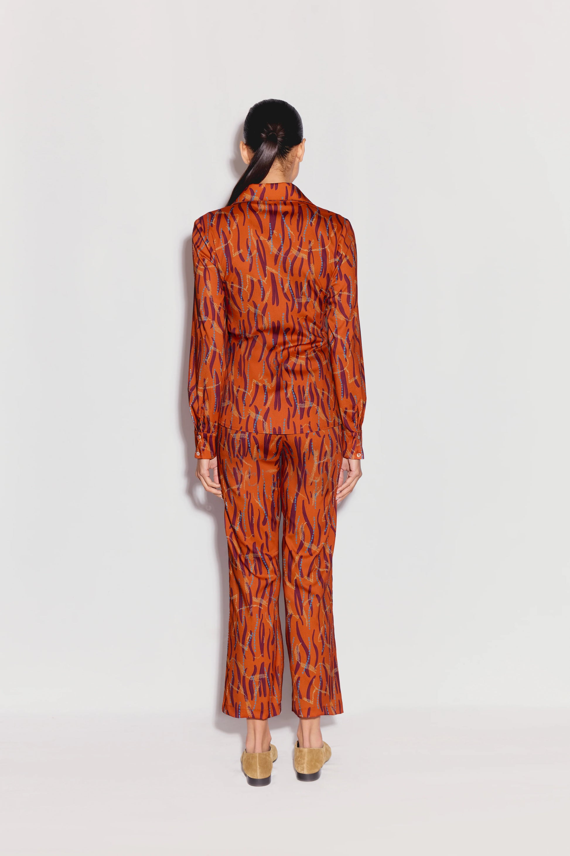ANIM Hafz Printed Long Sleeved Button Down