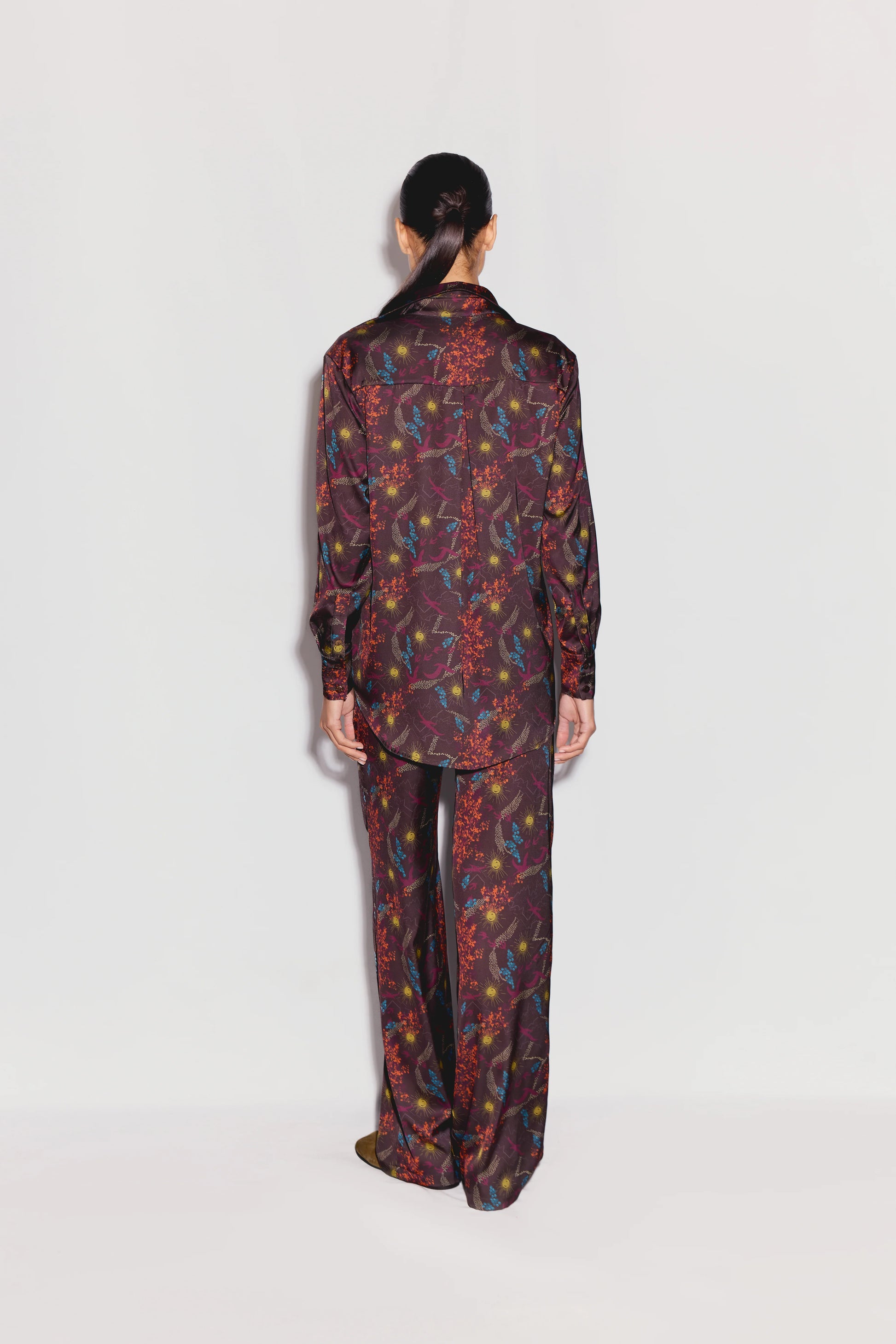ANIM Nev Printed Long Sleeve Button Down