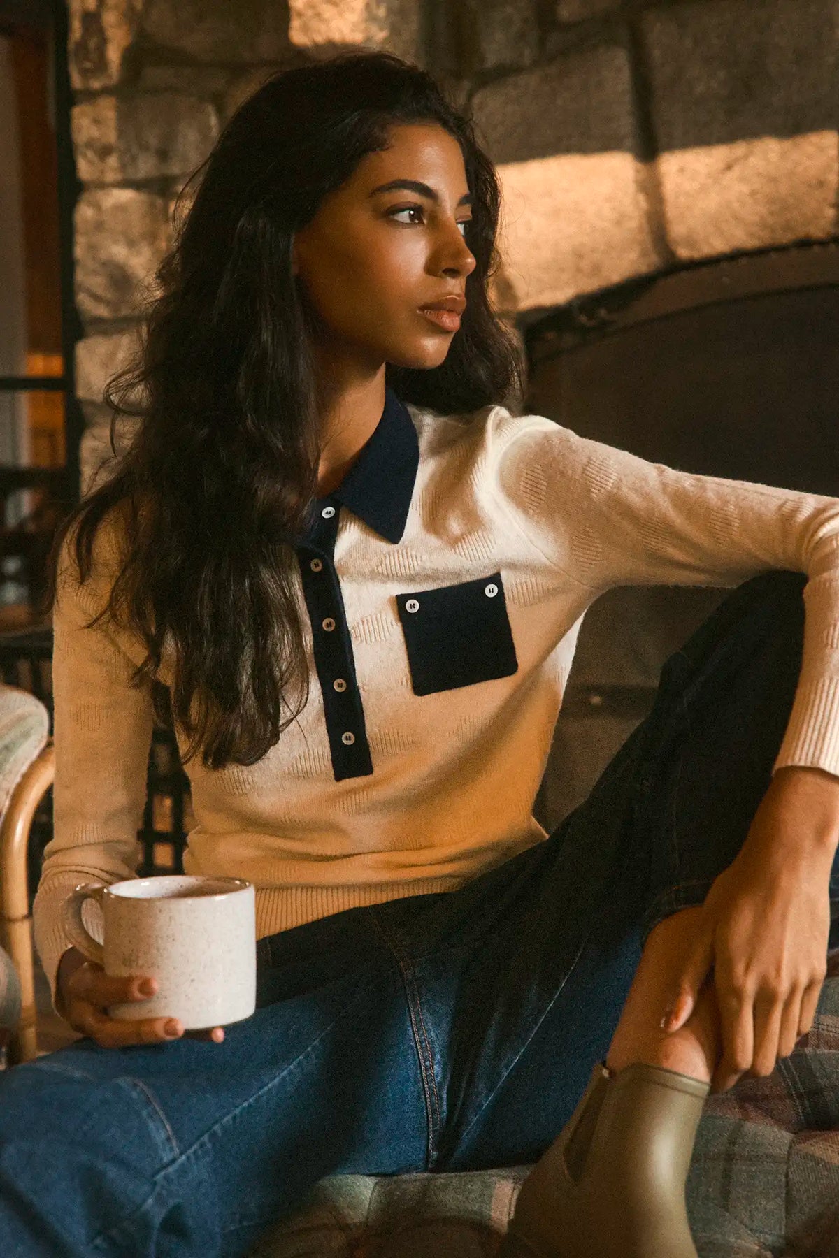 Hunter Bell Archie Polo Ivory