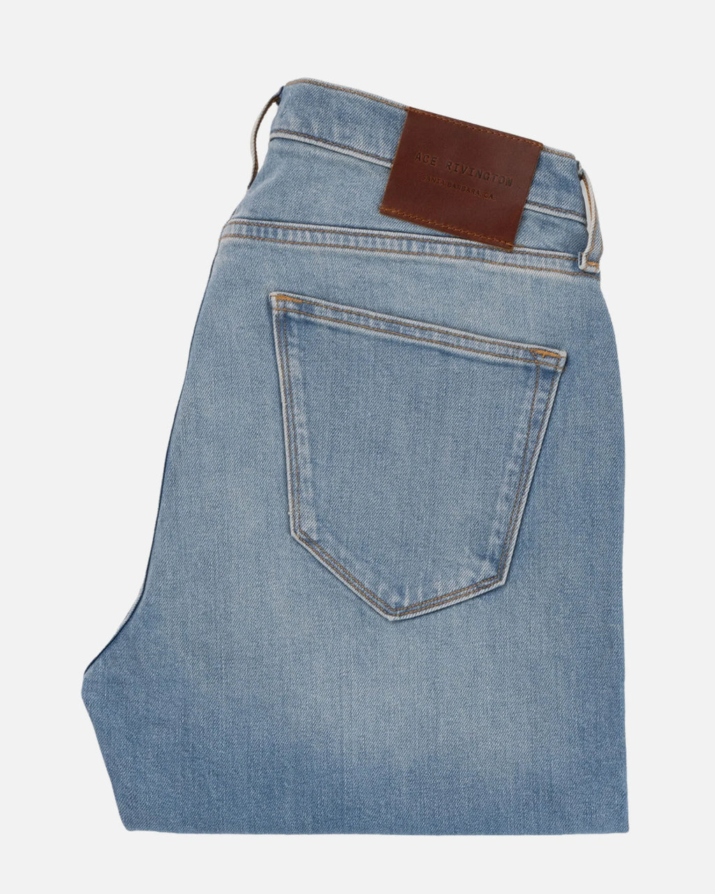 Ace Rivington Athletic Straight Denim Jeans - Light Vintage