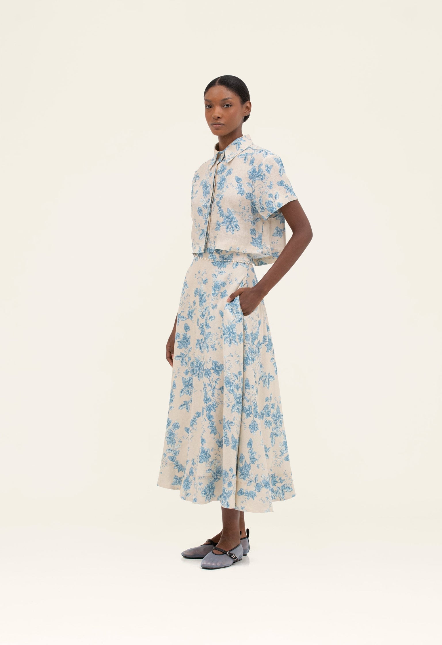 Agua by Agua Bendita Bergamota Bougainvillea Maxi Skirt