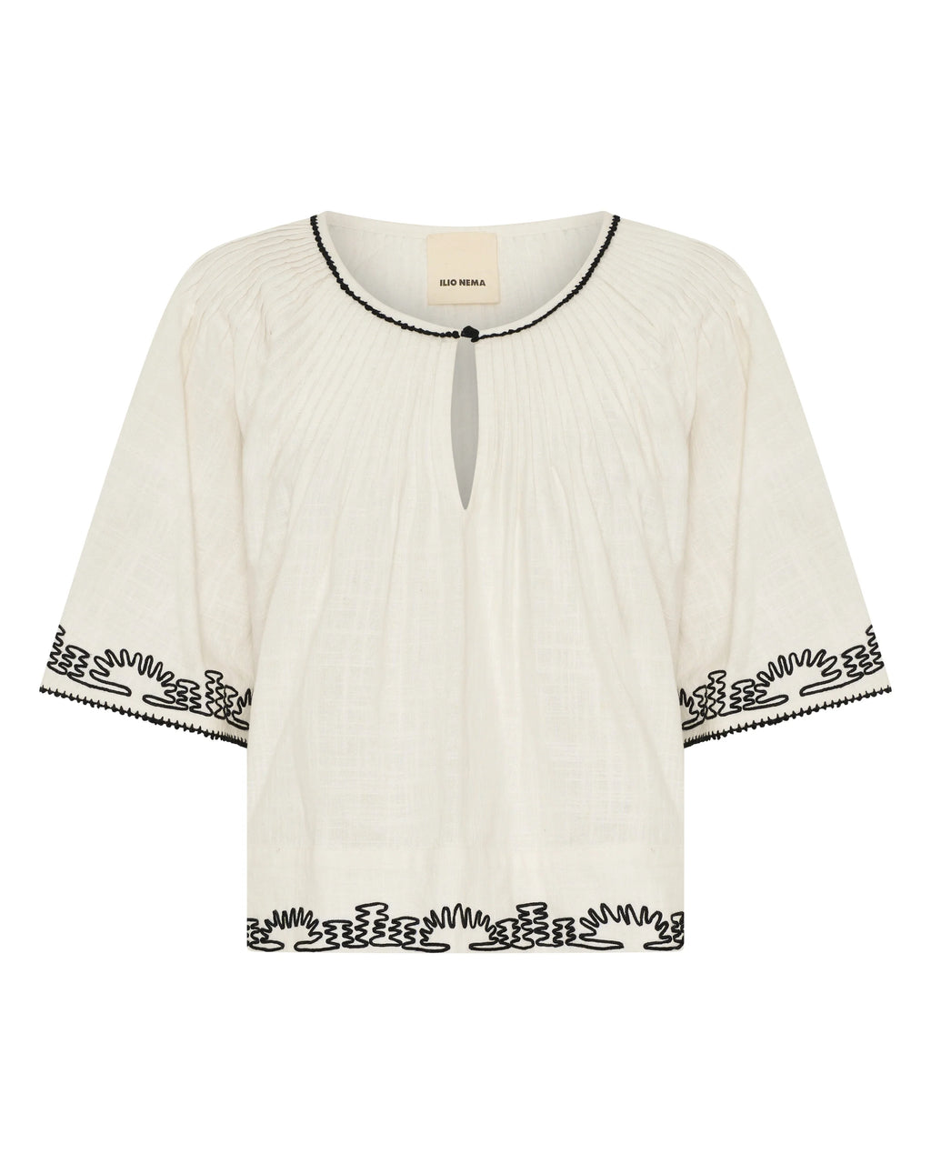 Ilio Nema Calliope Dori Embroidery Top