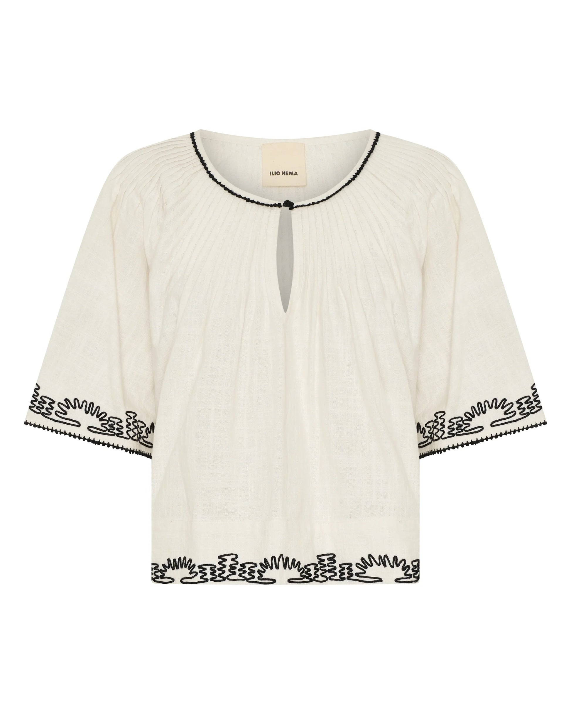 Ilio Nema Calliope Dori Embroidery Top