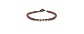 Tateossian Sterling Silver Rose Gold Plated Disc