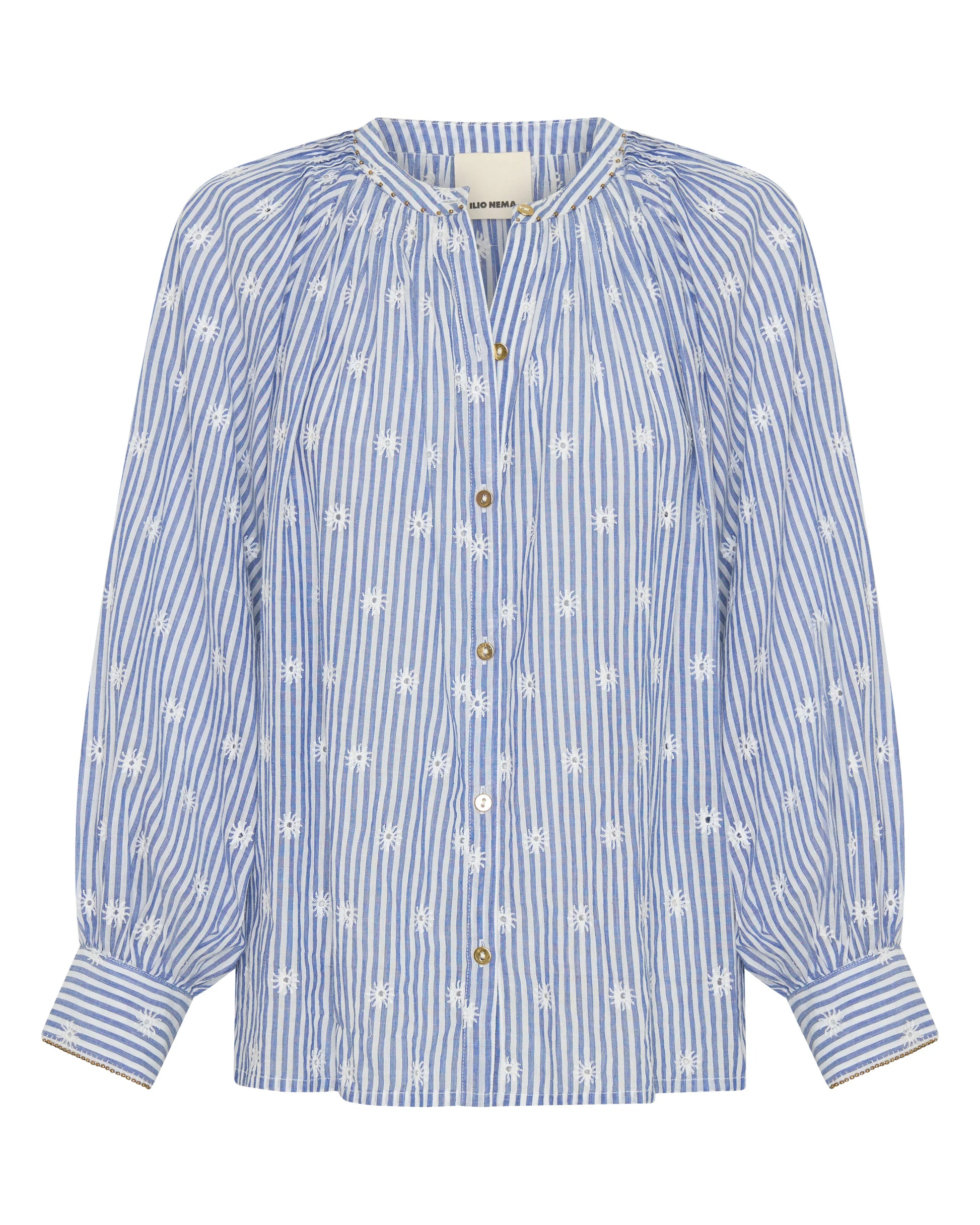 Ilio Nema Salome Blouse - Stripe Eyelet Voile
