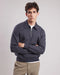 Hartford Polo Zipper Sweatshirt - Charcoal