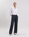 Hartford Panache Navy Blue Virgin Wool Blend Pants