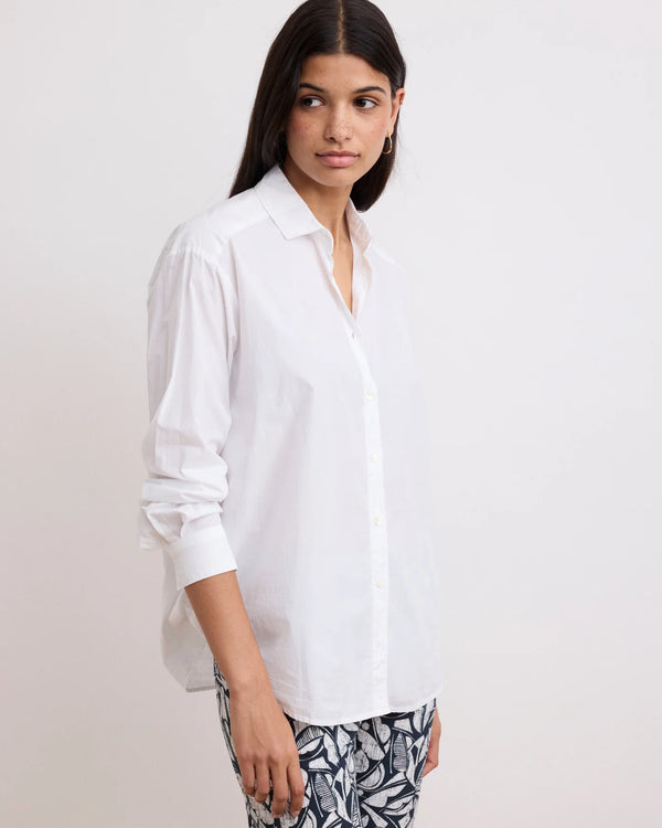 Hartford Charlot Women's White Poplin Shirt