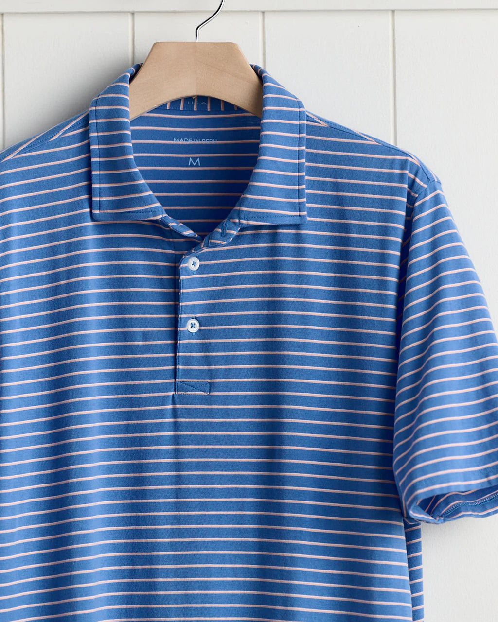 B. Draddy Ray Cotton Polo - Indigo