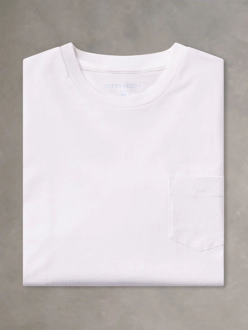 B. Draddy Dewey Short-Sleeve Pocket Tee - White