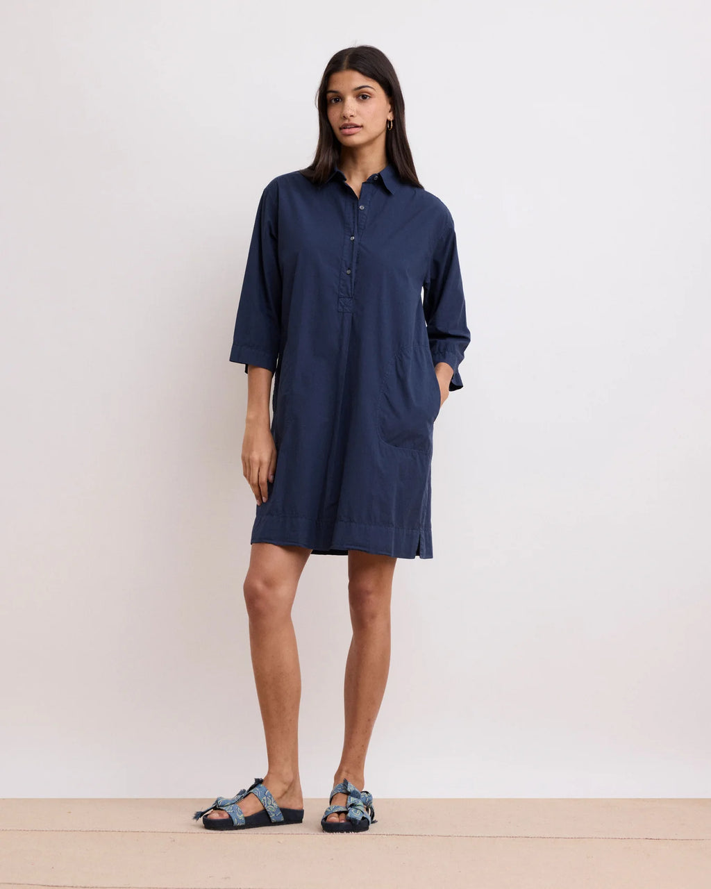 Hartford Rank Women's Navy Blue Poplin Dress