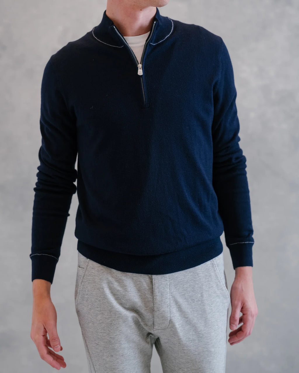 B. Draddy The Schoen Quarter Zip - Navy