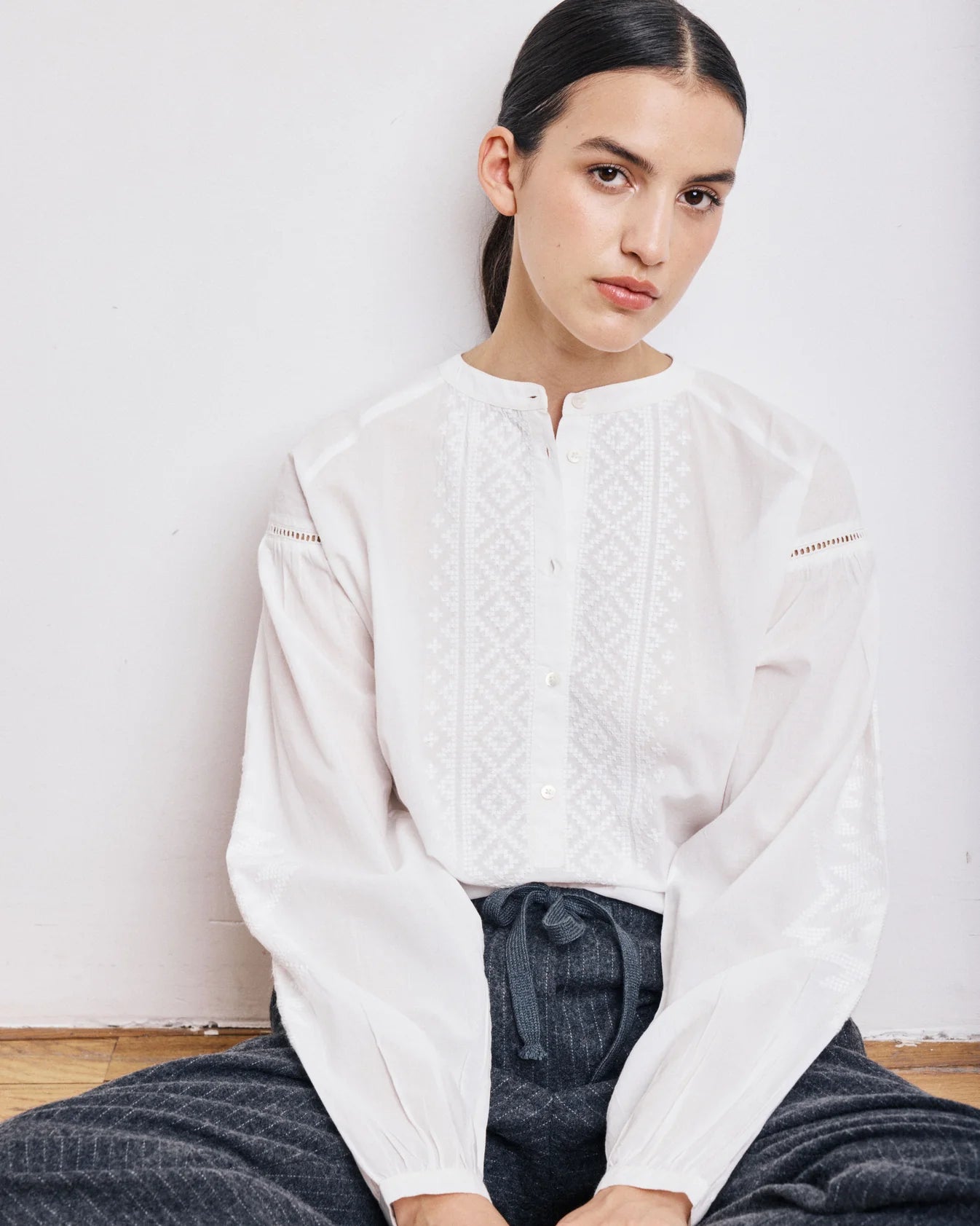 Hartford Celeste Shirt - Off-White