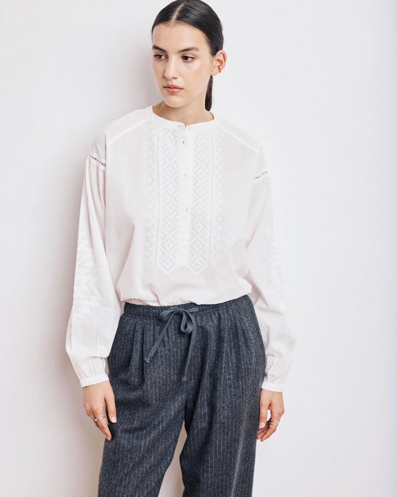 Hartford Celeste Shirt - Off-White