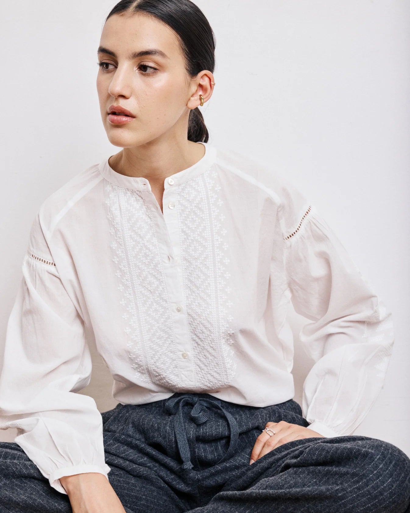 Hartford Celeste Shirt - Off-White