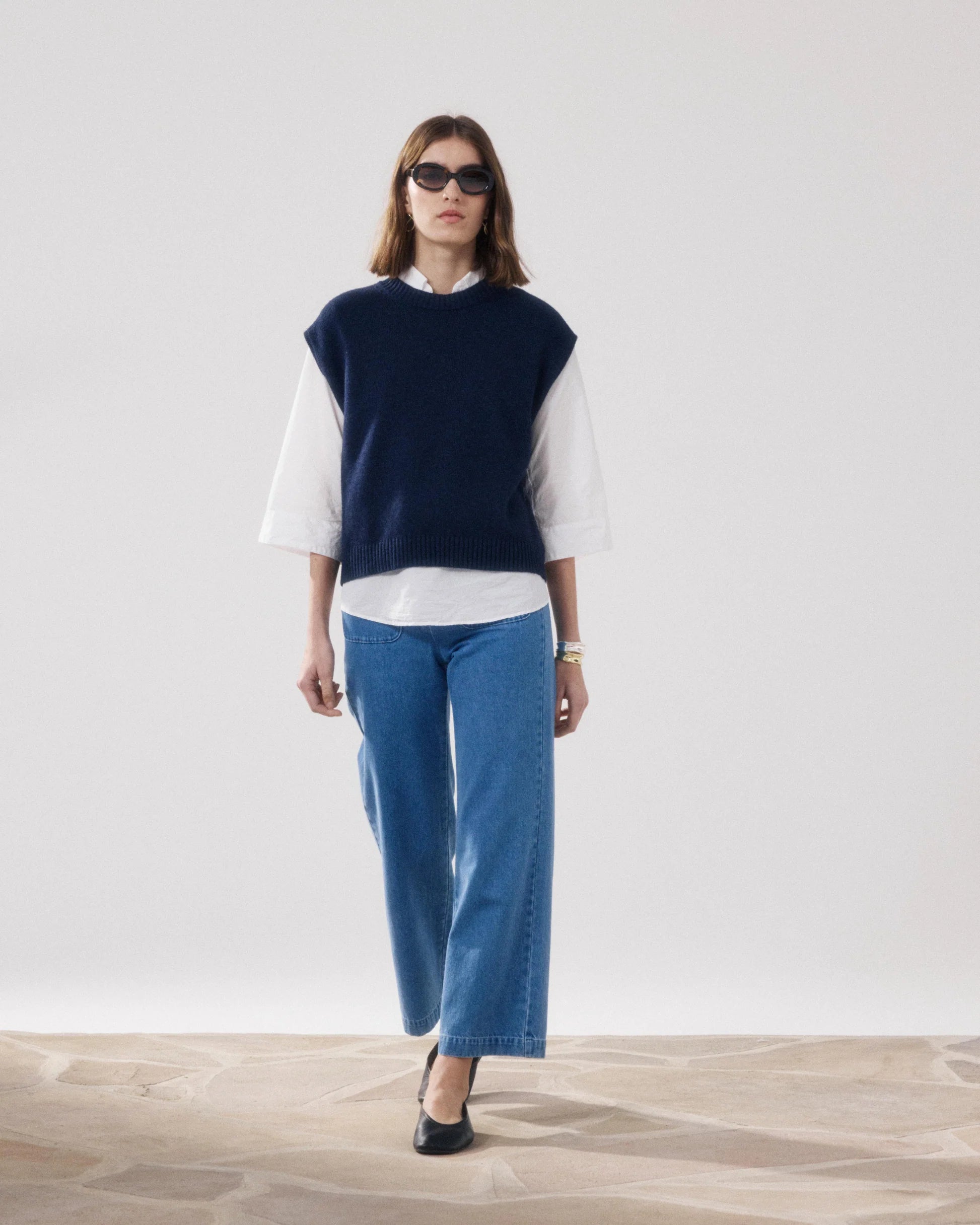 Hartford Mayra Sweater- Navy Blue