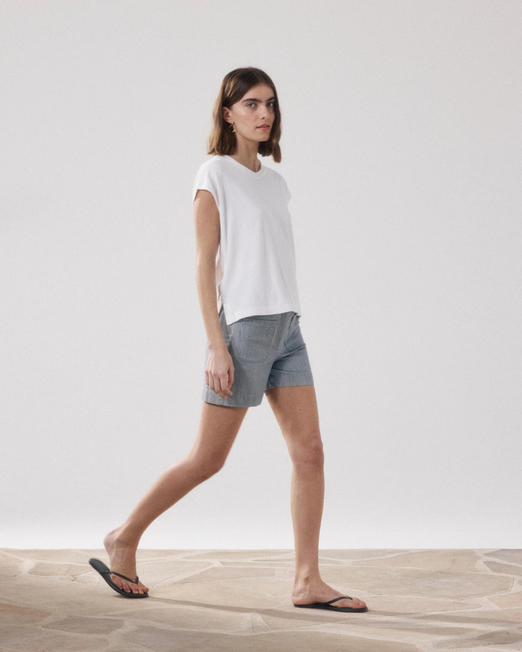 Hartford Solene Short - Blue & White